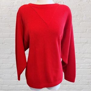 Vintage red wool/acrylic blend sweater from Liz Claiborne